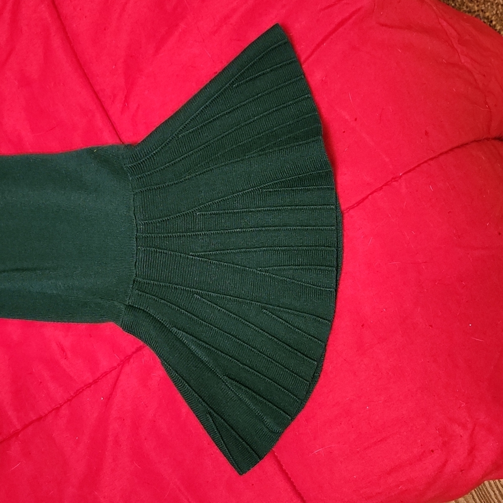 🍁41 Hawthorn Teal Bell Sleeve Sweater Large Petite - Picture 4 of 6